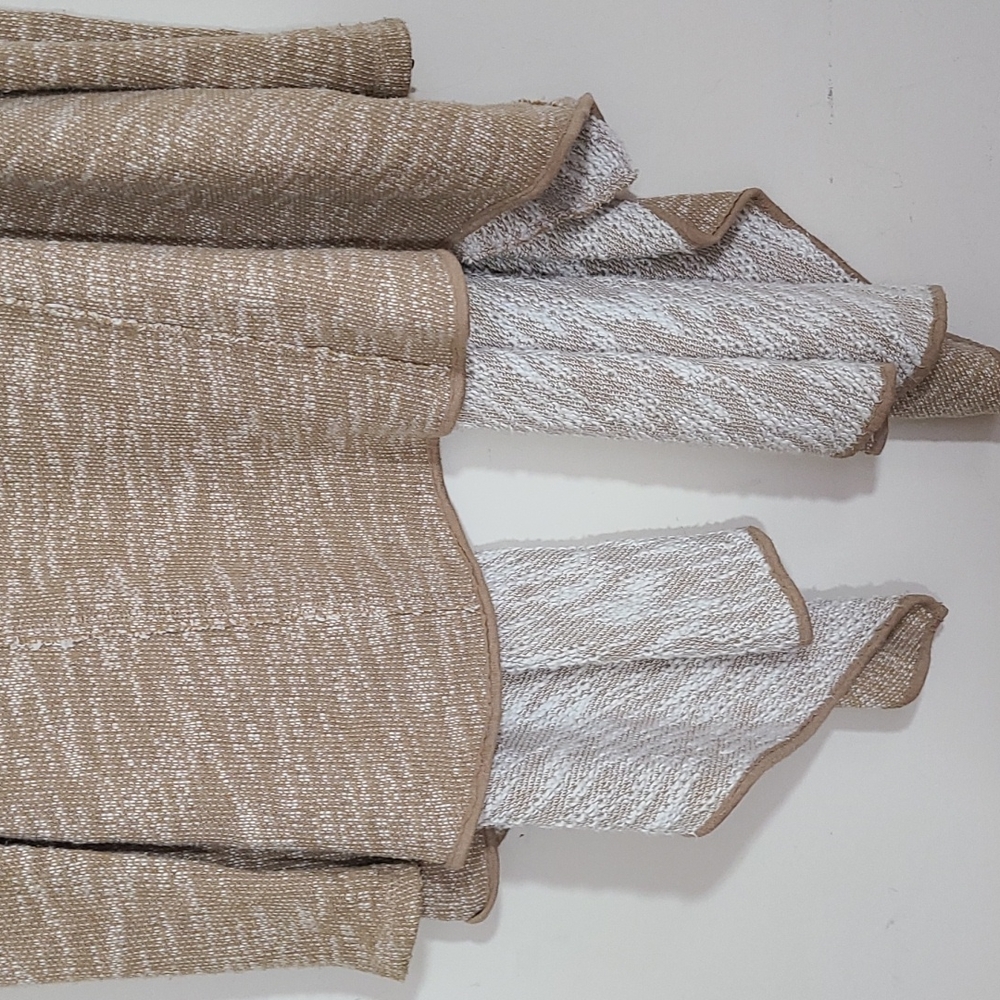Free People In The Loop Waterfall Cardigan Oversize tweed Knit Beaige Size S - Picture 6 of 10